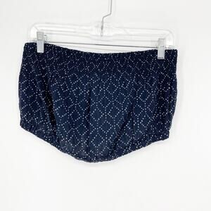 Universal Thread Navy Geo Cotton Bandeau Top Size Medium